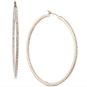 Givenchy Pavé 2" Medium Hoop Earrings - Gold